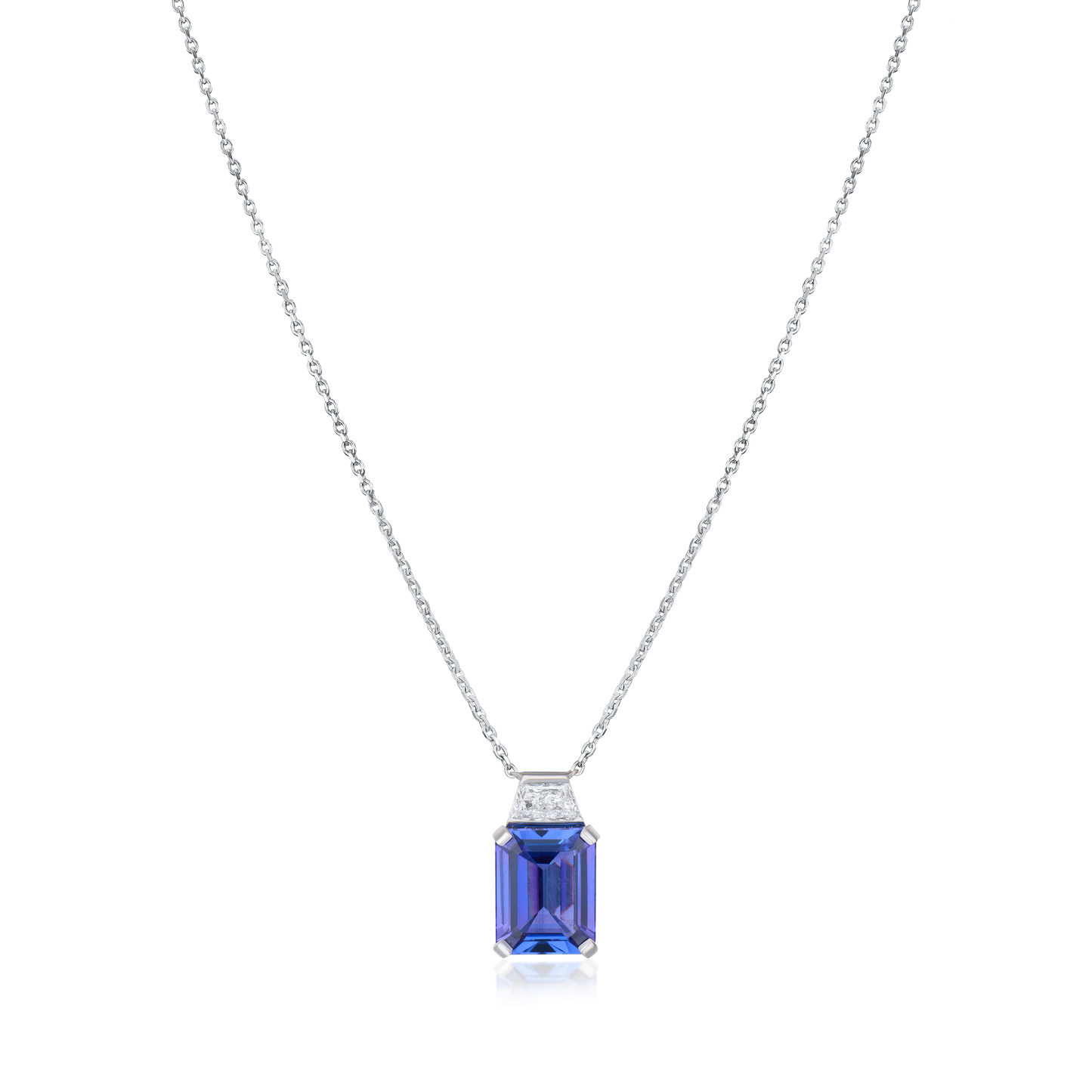 Tanzanite and Diamond Pendant