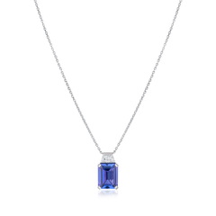 Tanzanite and Diamond Pendant