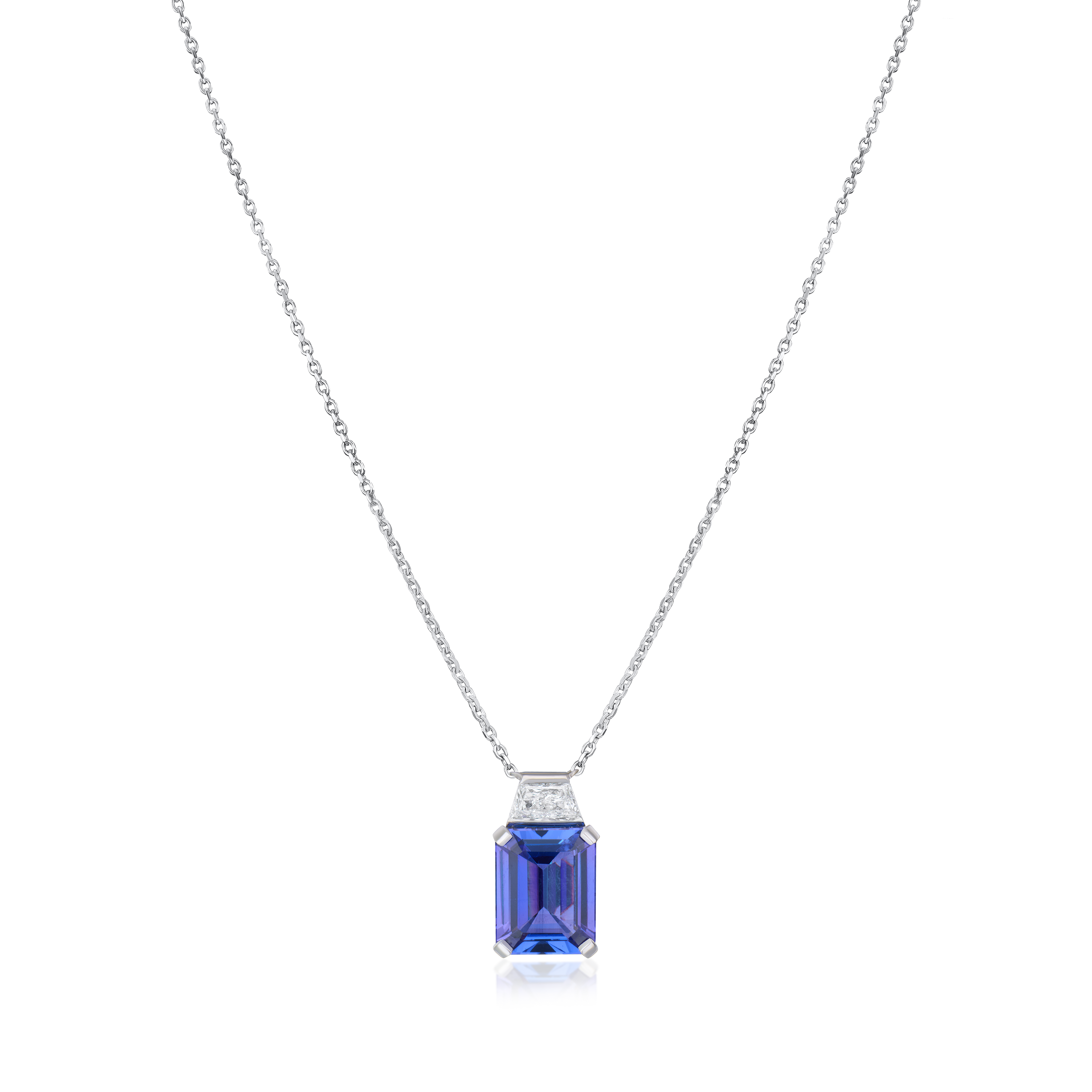 Tanzanite and Diamond Pendant