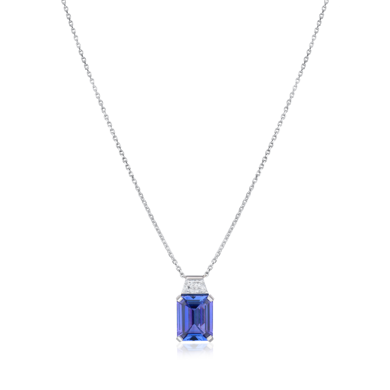 Tanzanite and Diamond Pendant