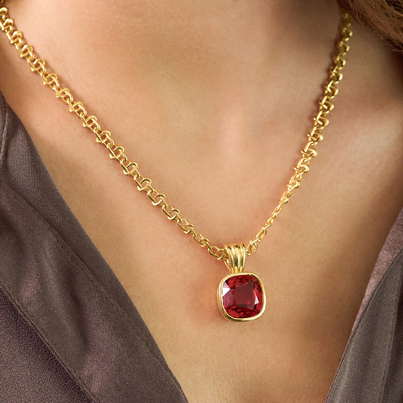 20.63ct Pink Tourmaline Infinity Necklace