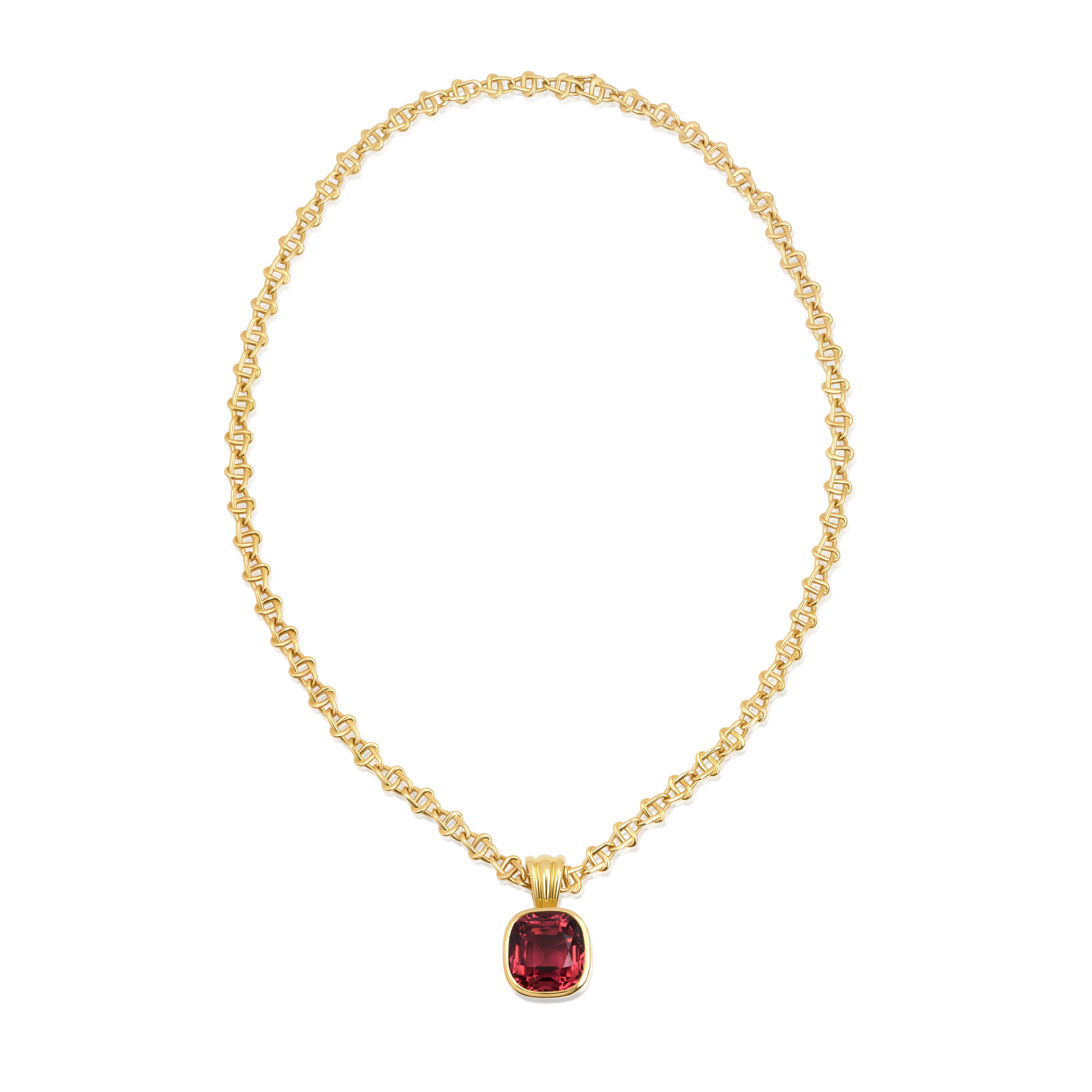 20.63ct Pink Tourmaline Infinity Necklace