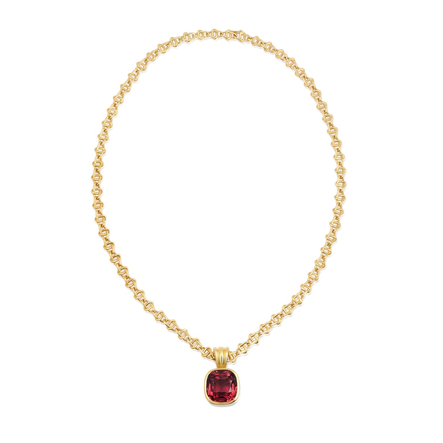 20.63ct Pink Tourmaline Infinity Necklace