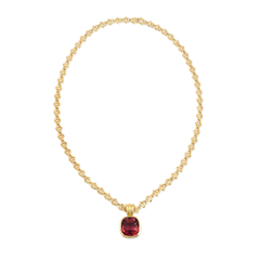 20.63ct Pink Tourmaline Infinity Necklace