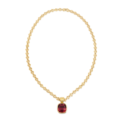 20.63ct Pink Tourmaline Infinity Necklace