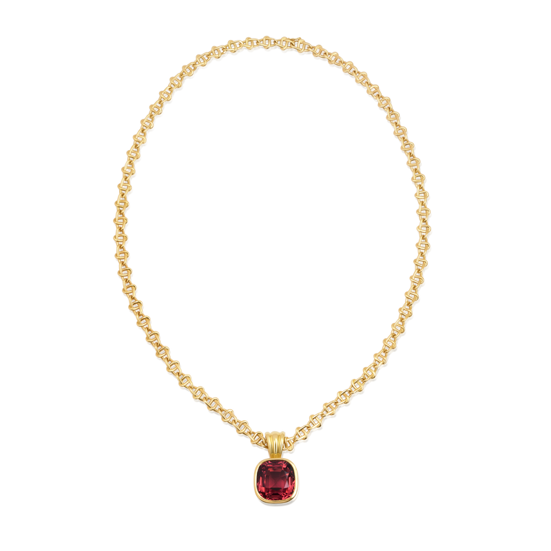 20.63ct Pink Tourmaline Infinity Necklace