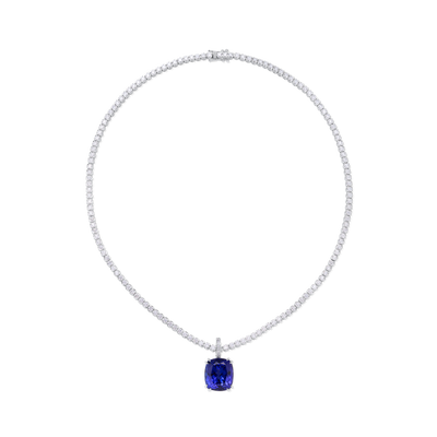 16.65ct Cushion Shape Tanzanite Pendant