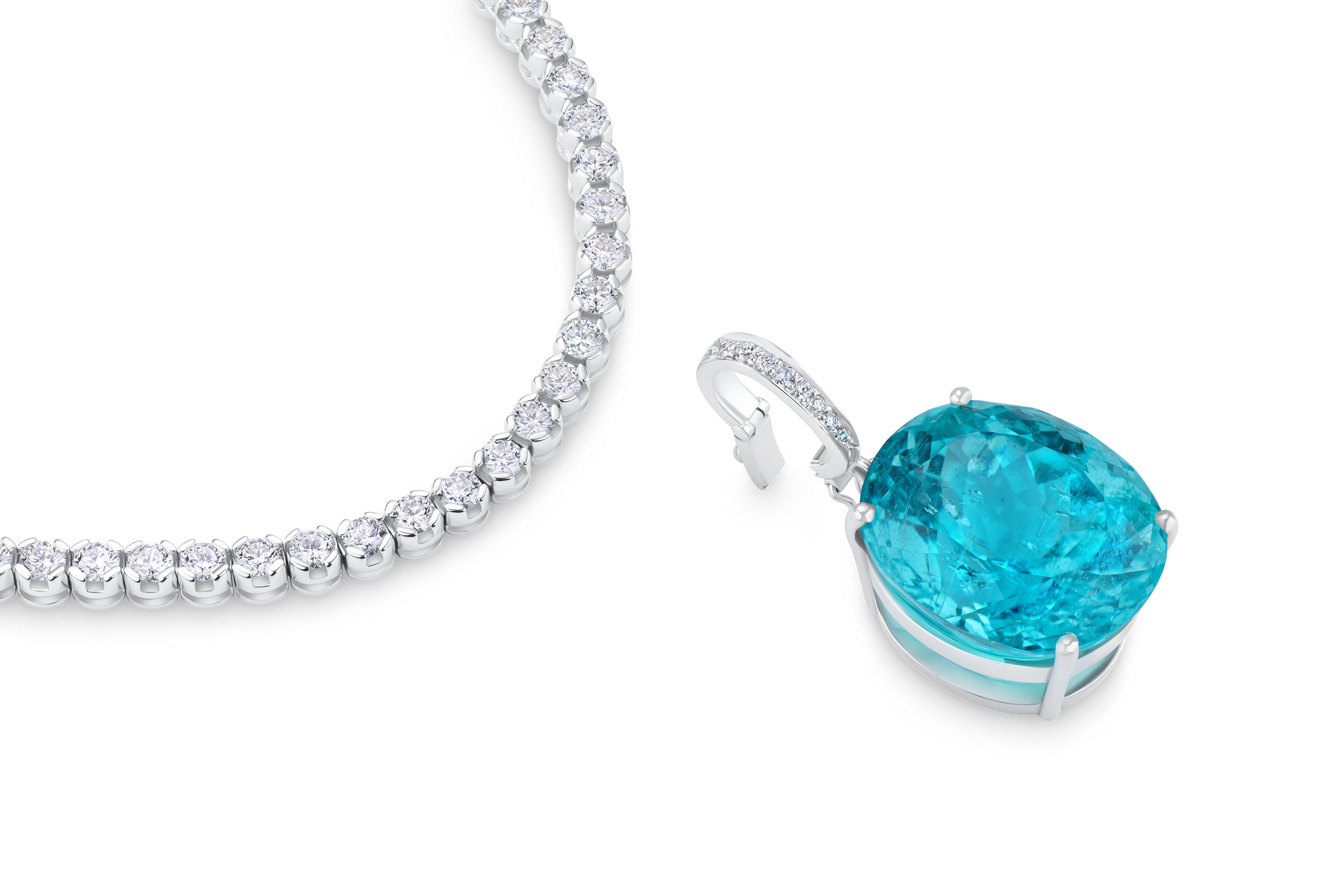 14.78ct Paraiba Tourmaline Pendant