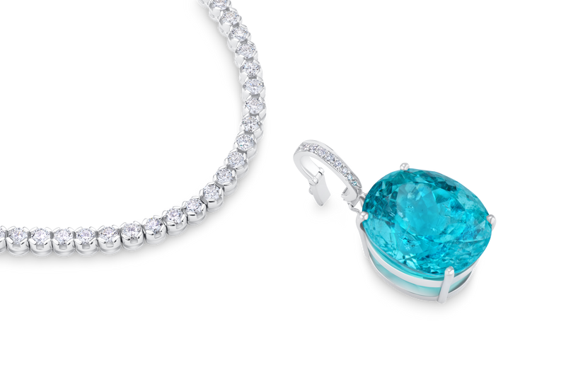 14.78ct Paraiba Tourmaline Pendant