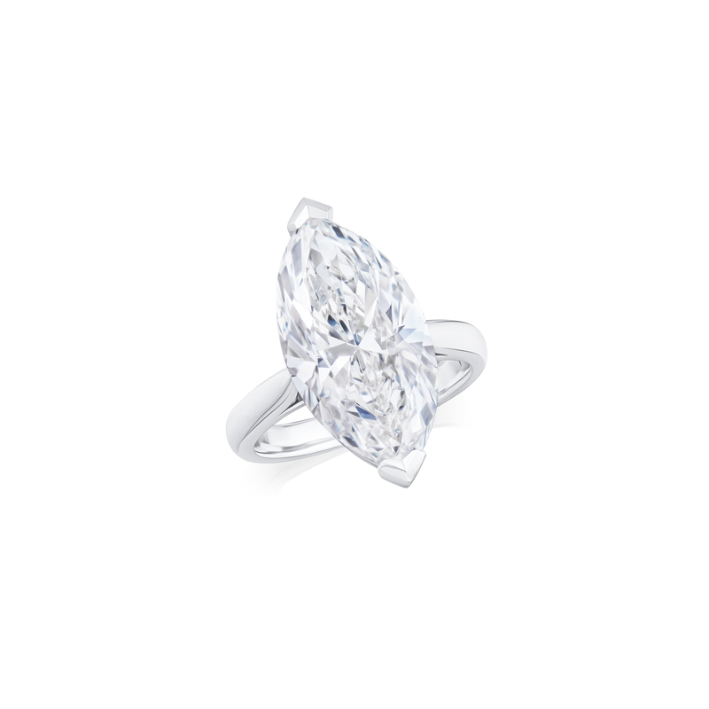 7.24ct Marquise Cut Diamond Solitaire Ring