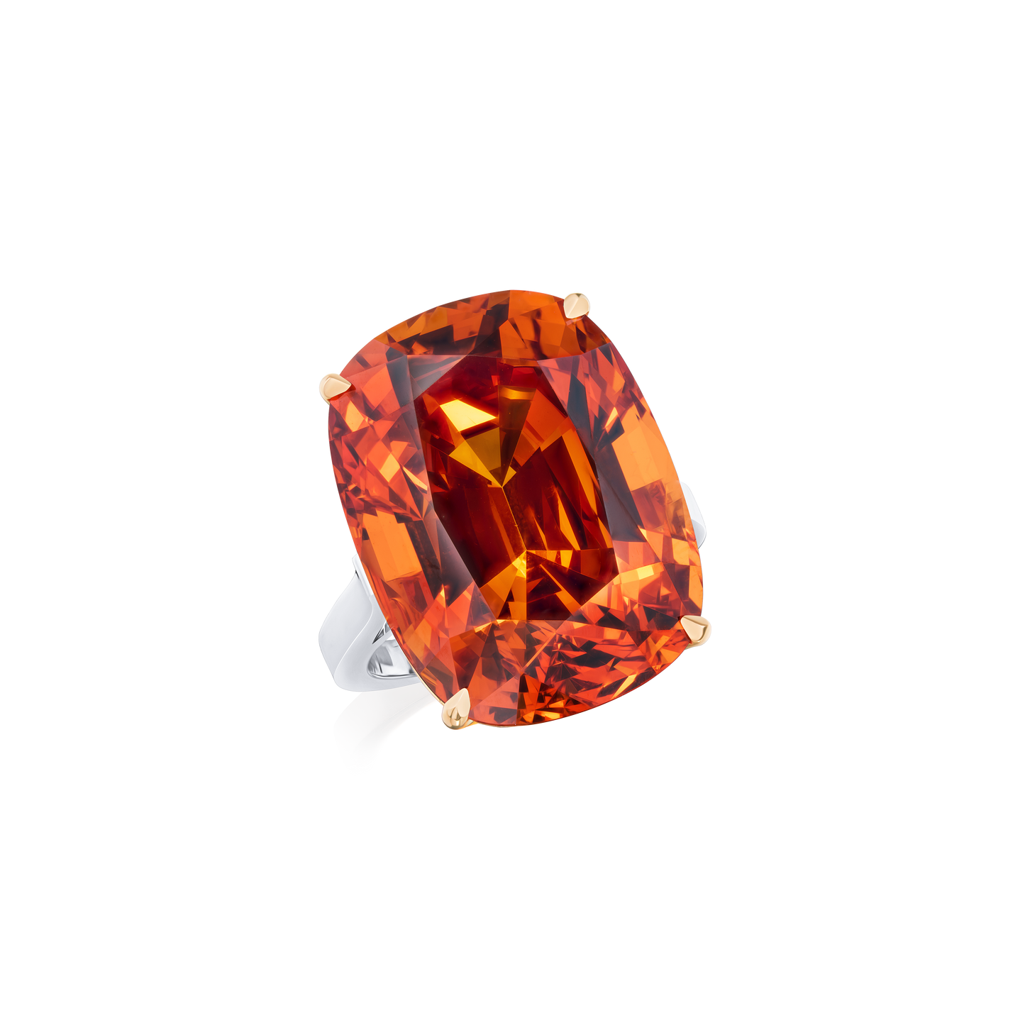 36.77ct Spessartite Mandarin Garnet Ring