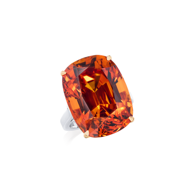 36.77ct Spessartite Mandarin Garnet Ring