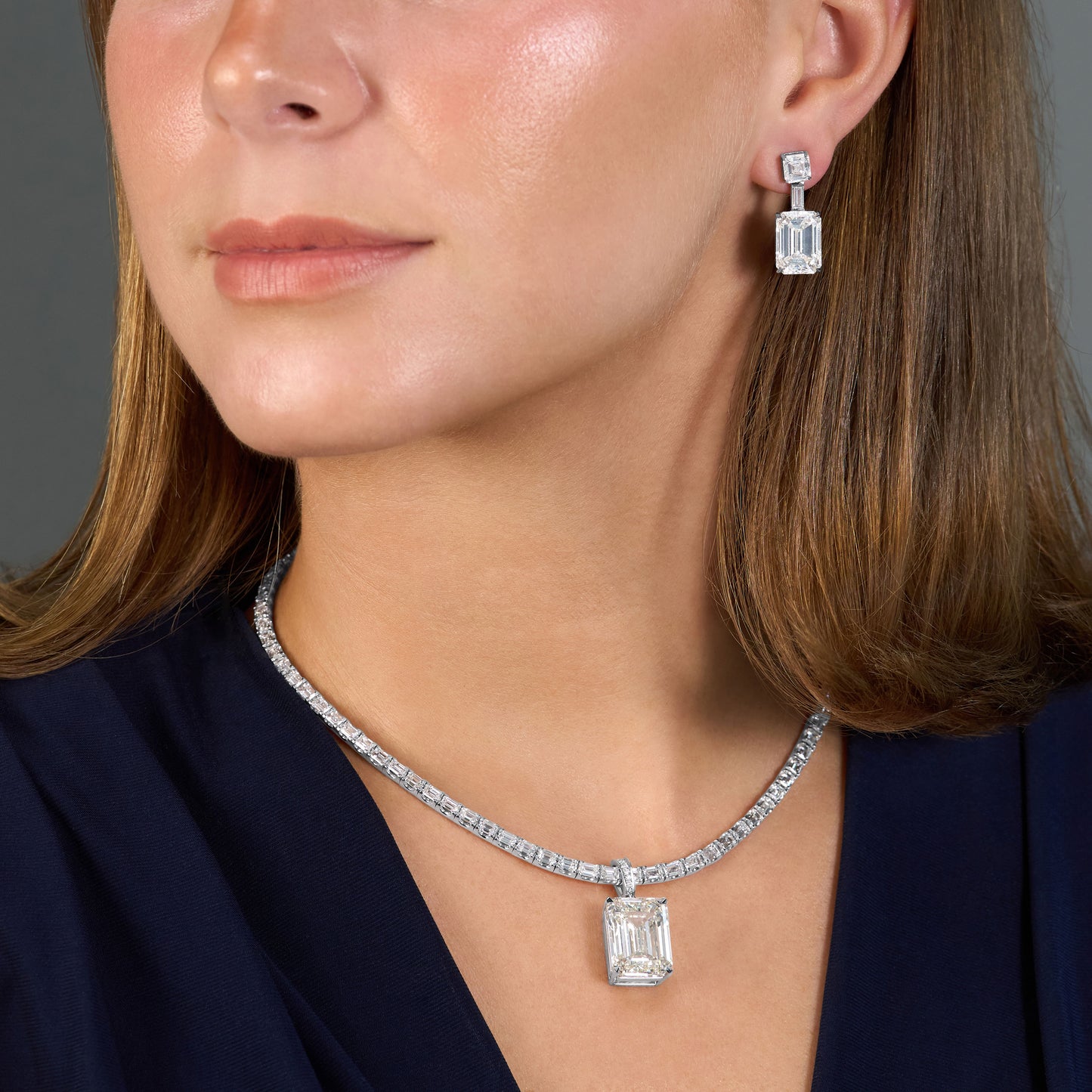 20.06ct Emerald Cut Diamond Pendant
