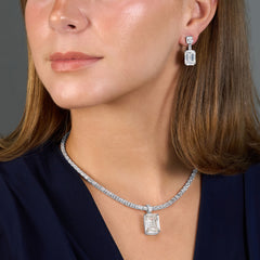 20.06ct Emerald Cut Diamond Pendant