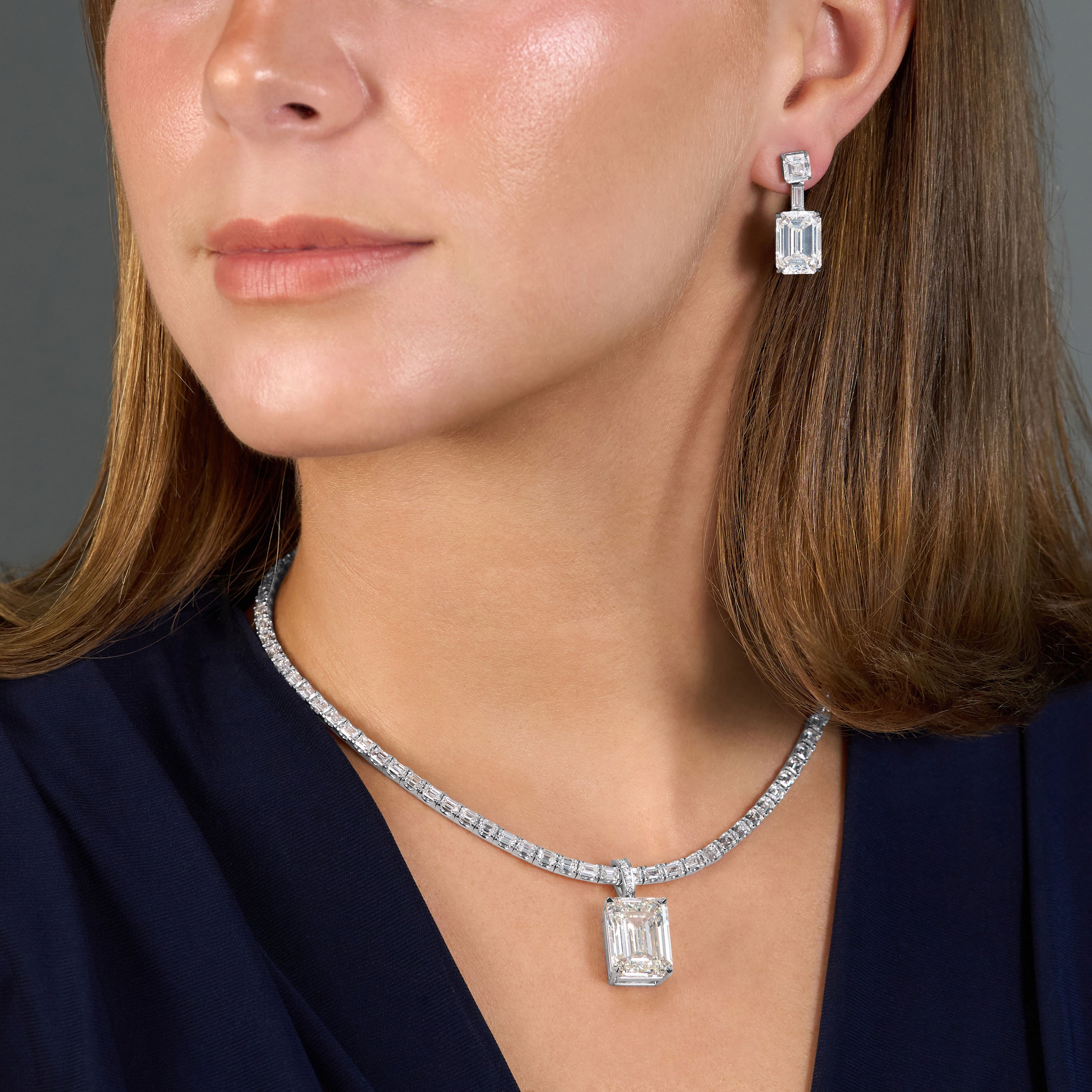 20.06ct Emerald Cut Diamond Pendant
