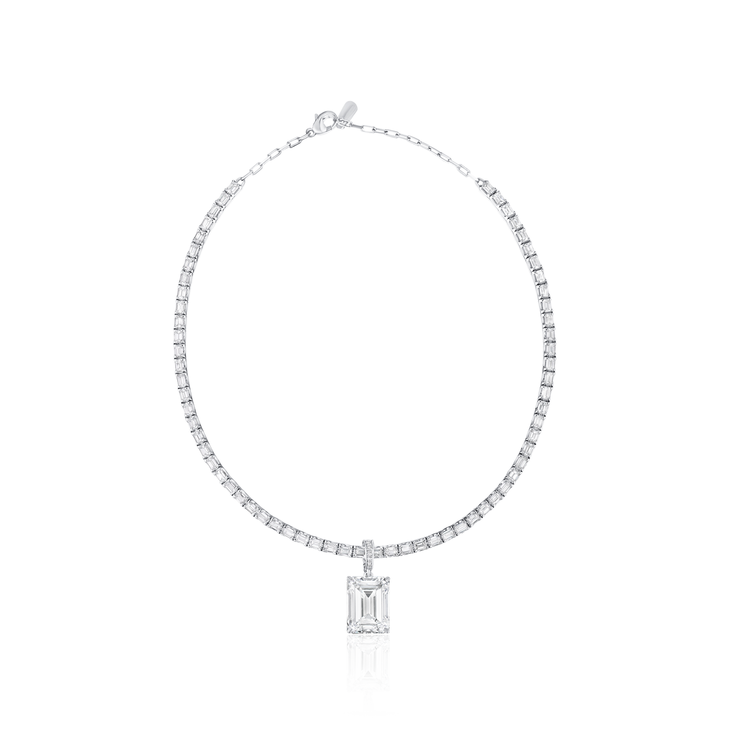 20.06ct Emerald Cut Diamond Pendant
