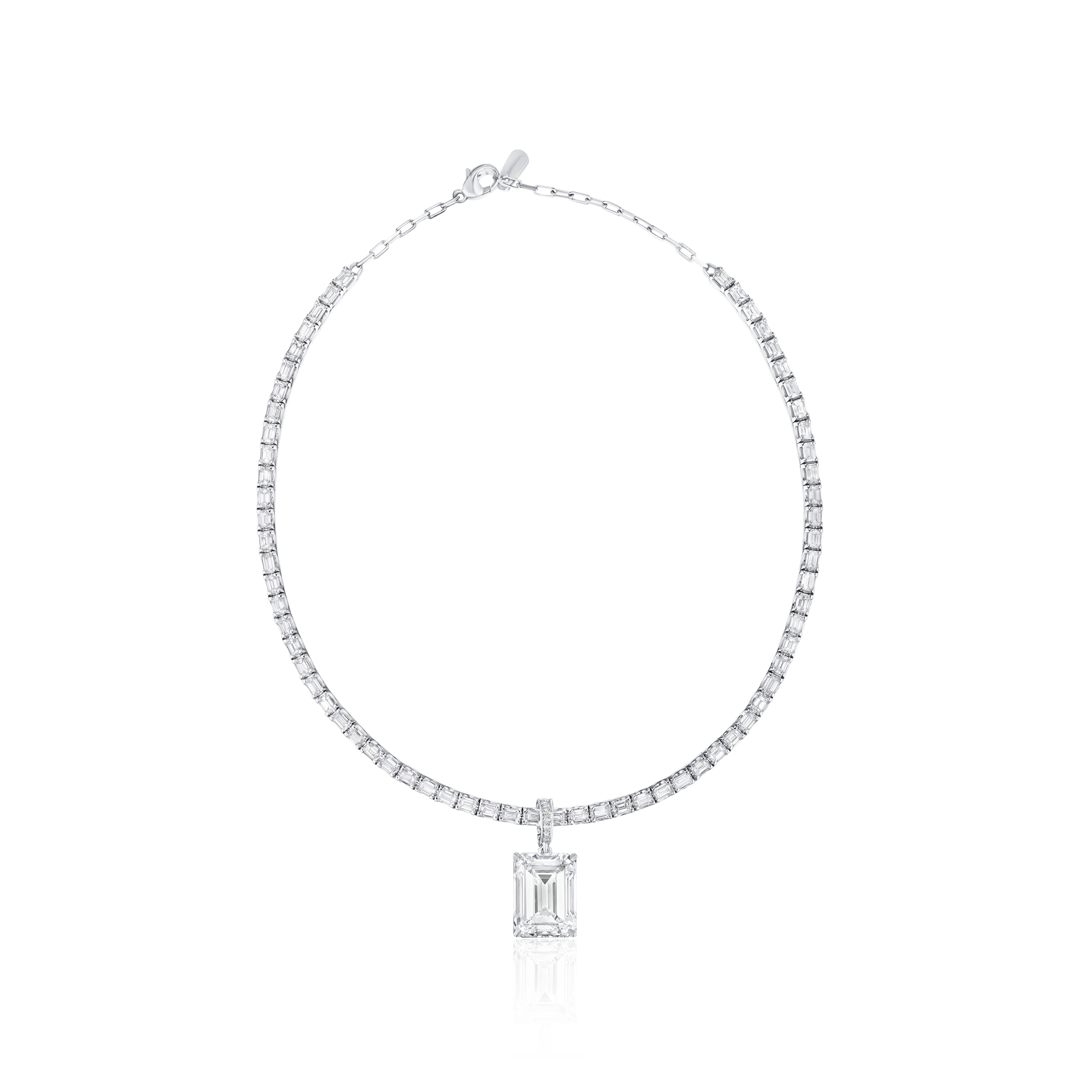 20.06ct Emerald Cut Diamond Pendant