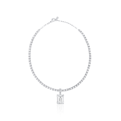 20.06ct Emerald Cut Diamond Pendant
