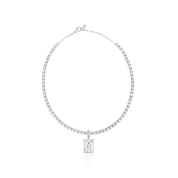 20.06ct Emerald Cut Diamond Pendant