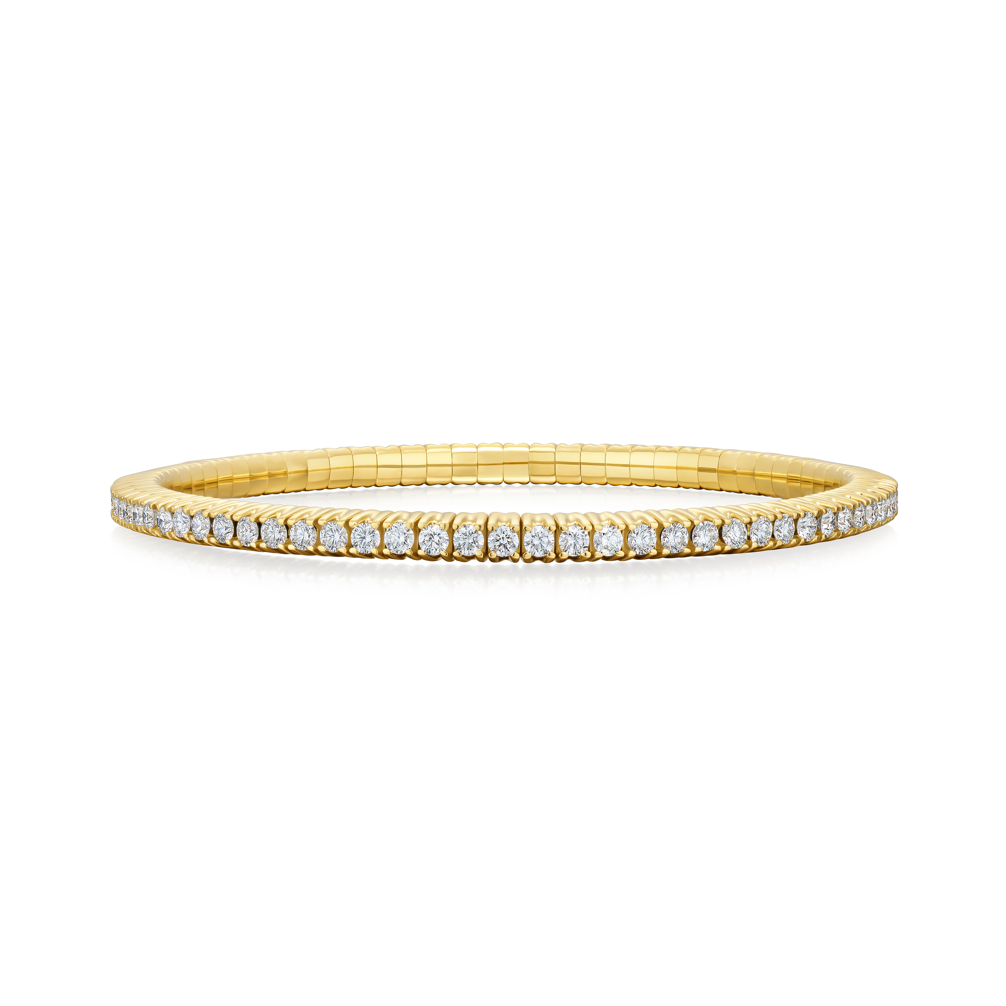 18ct Yellow Gold Diamond Flex Bracelet