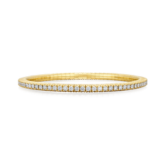 18ct Yellow Gold Diamond Flex Bracelet