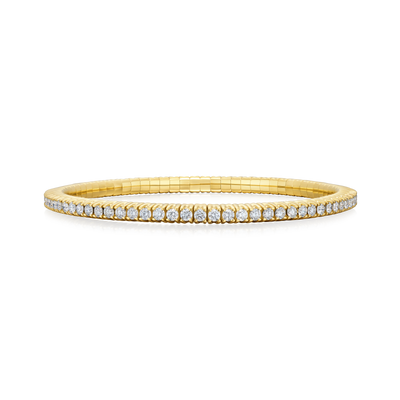 18ct Yellow Gold Diamond Flex Bracelet