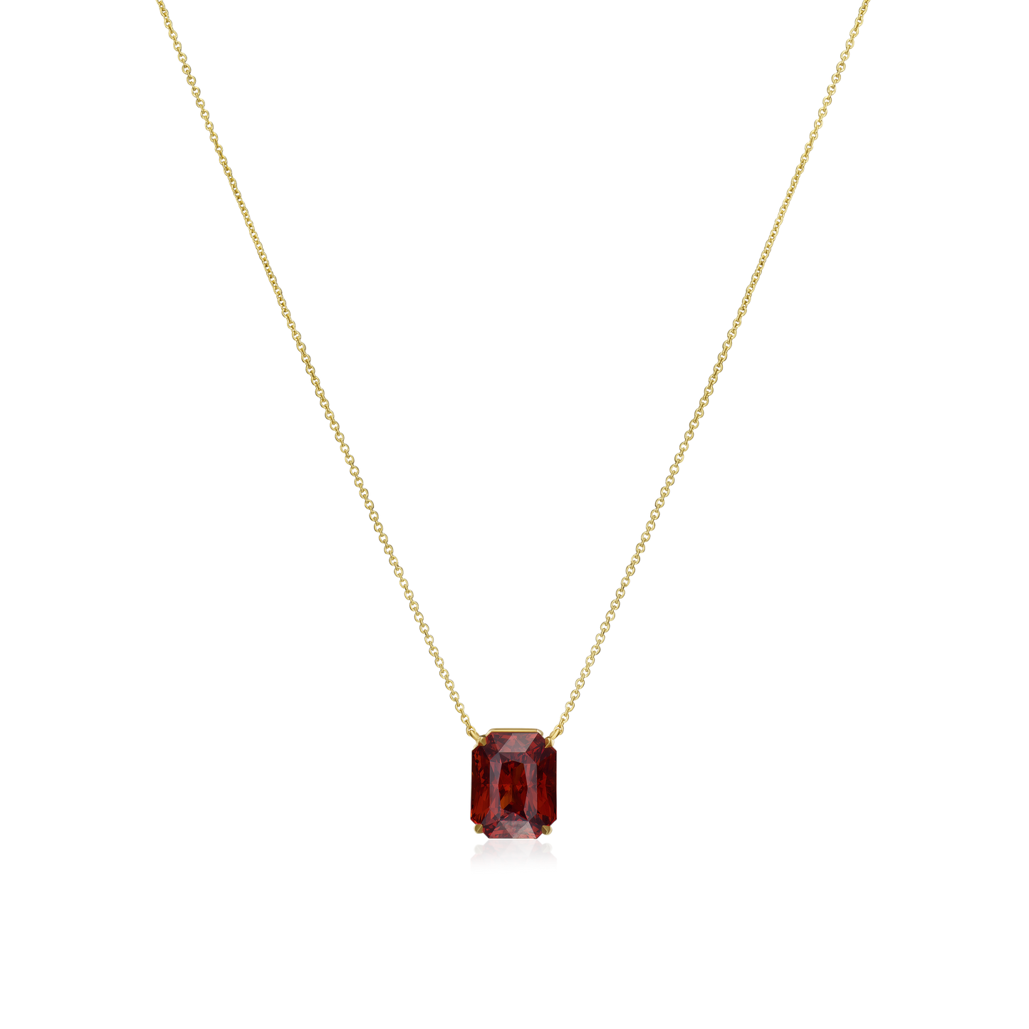 Spessartite Garnet 18ct Yellow Gold Pendant
