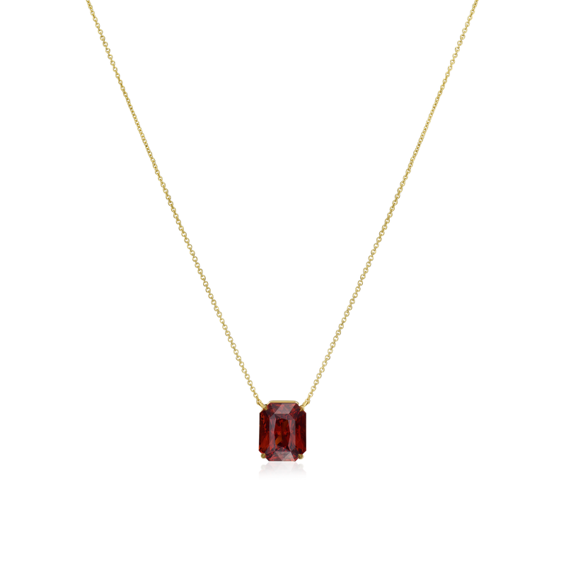 Spessartite Garnet 18ct Yellow Gold Pendant