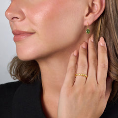 Green Tourmaline Drop Earrings