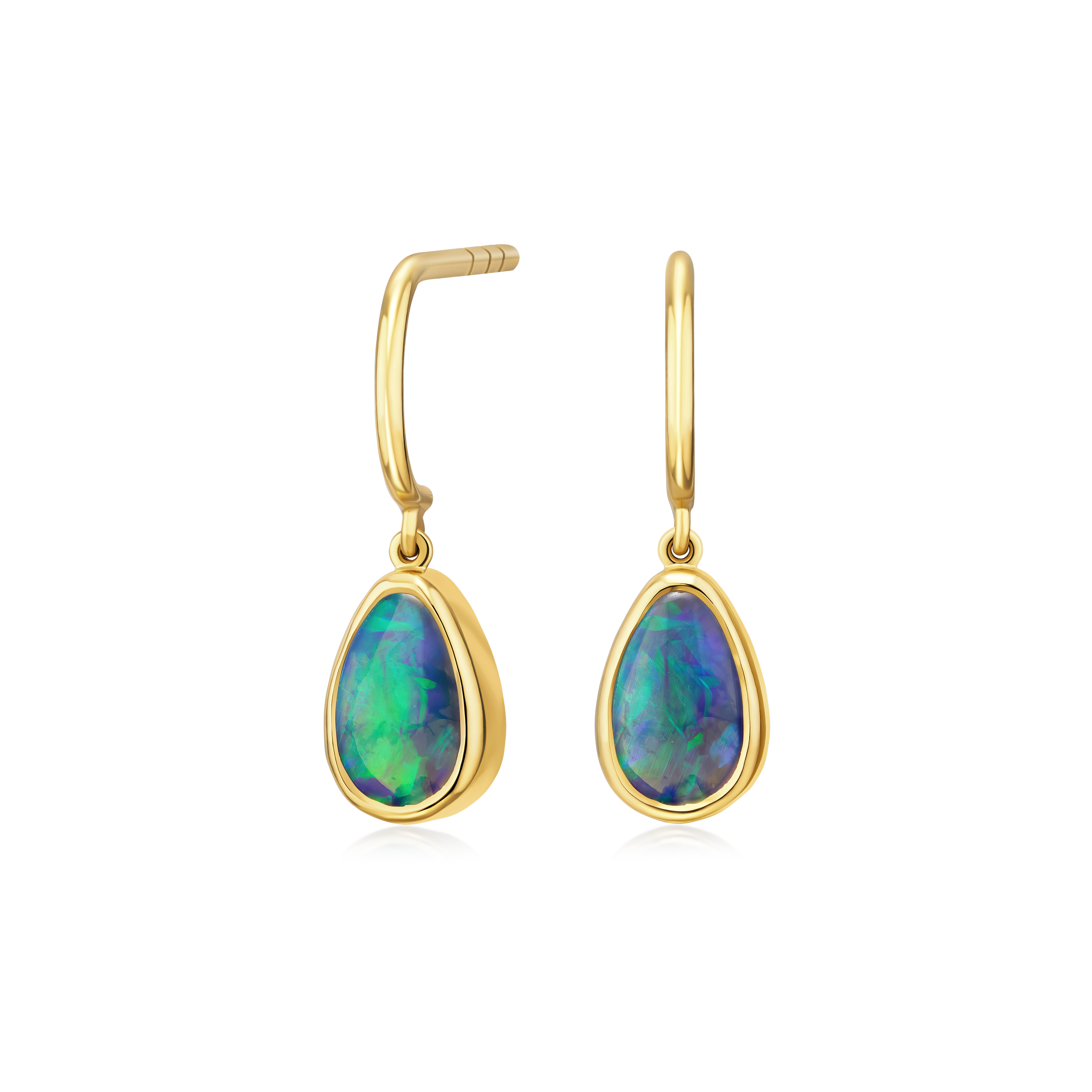 Black Opal Drop Earrings