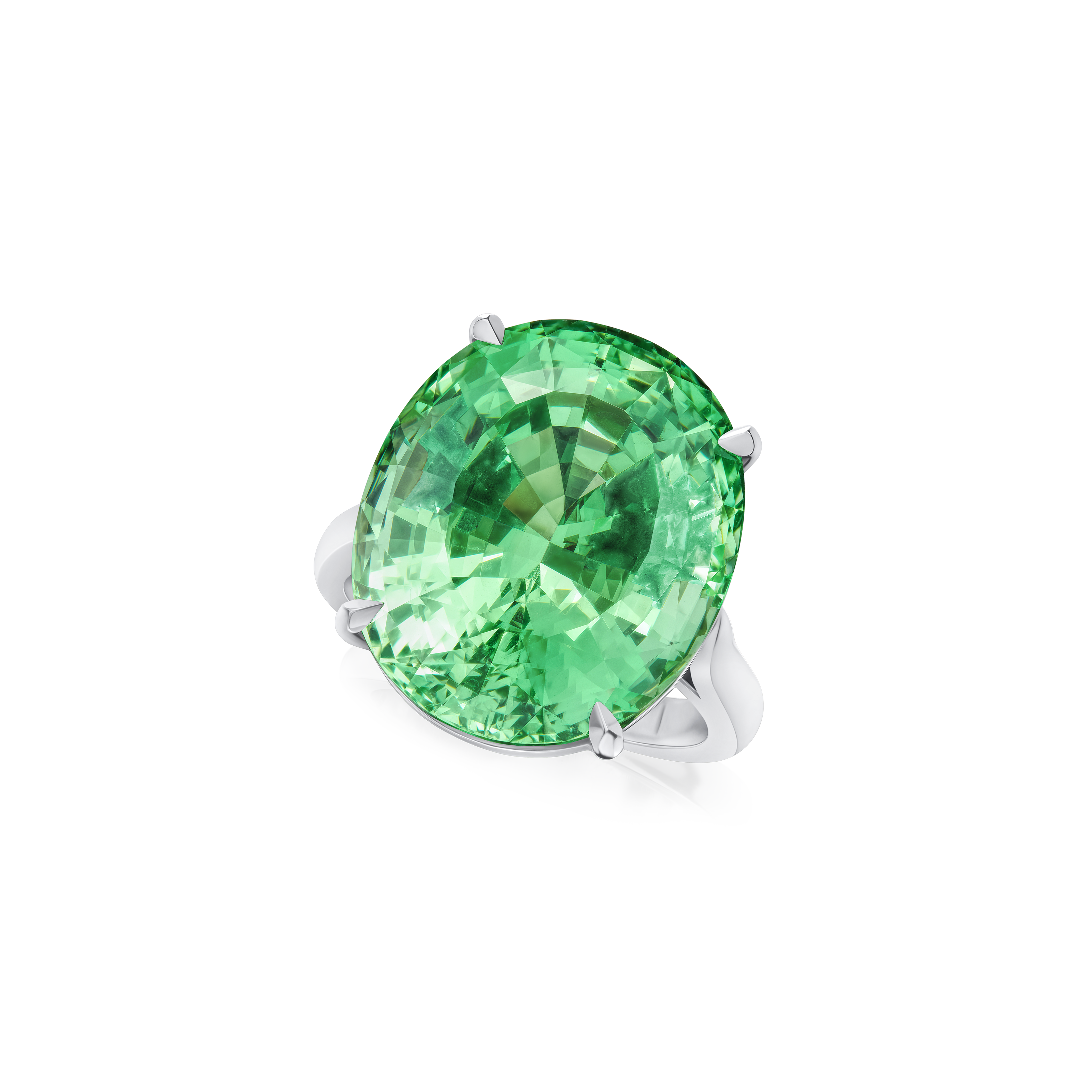 21.33ct Tsavorite Solitaire Ring