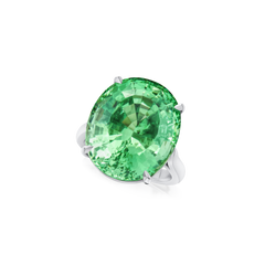 21.33ct Tsavorite Solitaire Ring