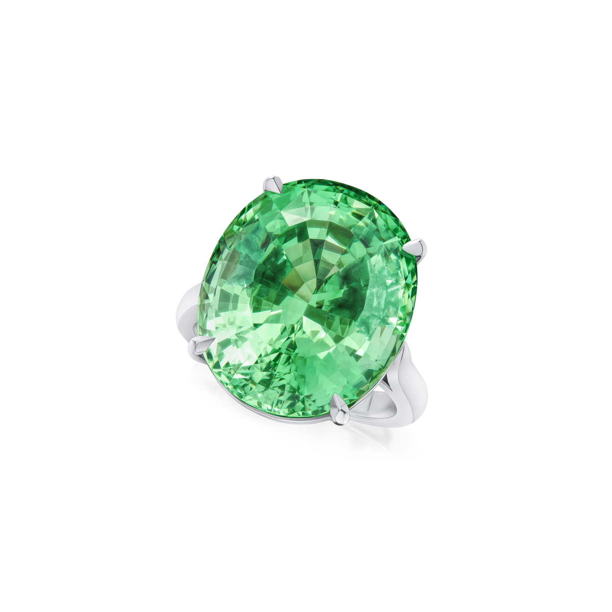21.33ct Tsavorite Solitaire Ring