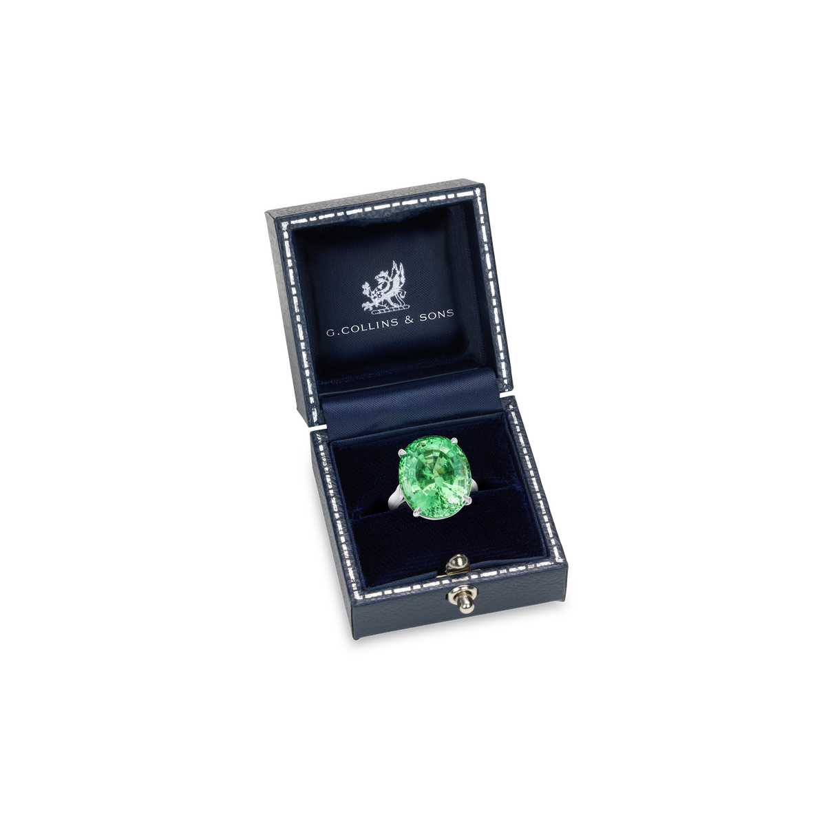 21.33ct Tsavorite Solitaire Ring