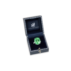 21.33ct Tsavorite Solitaire Ring