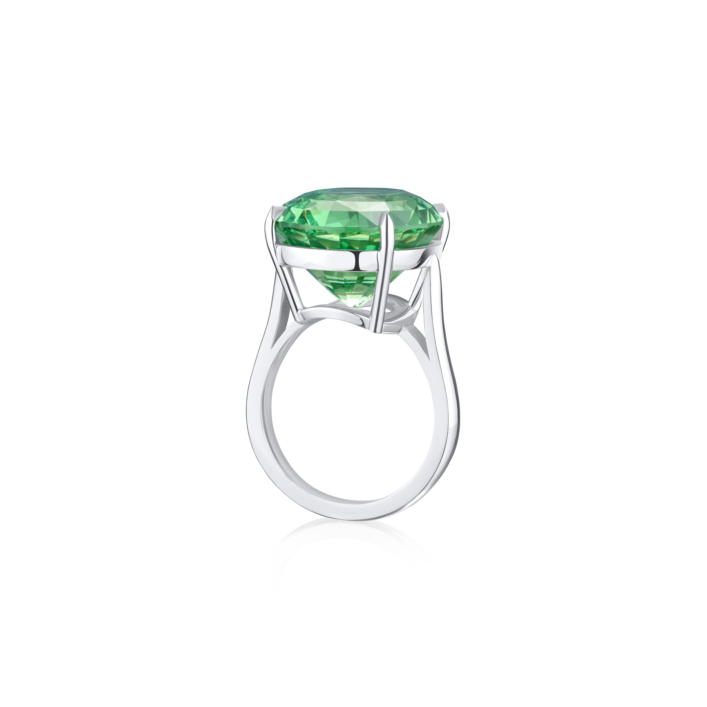 21.33ct Tsavorite Solitaire Ring