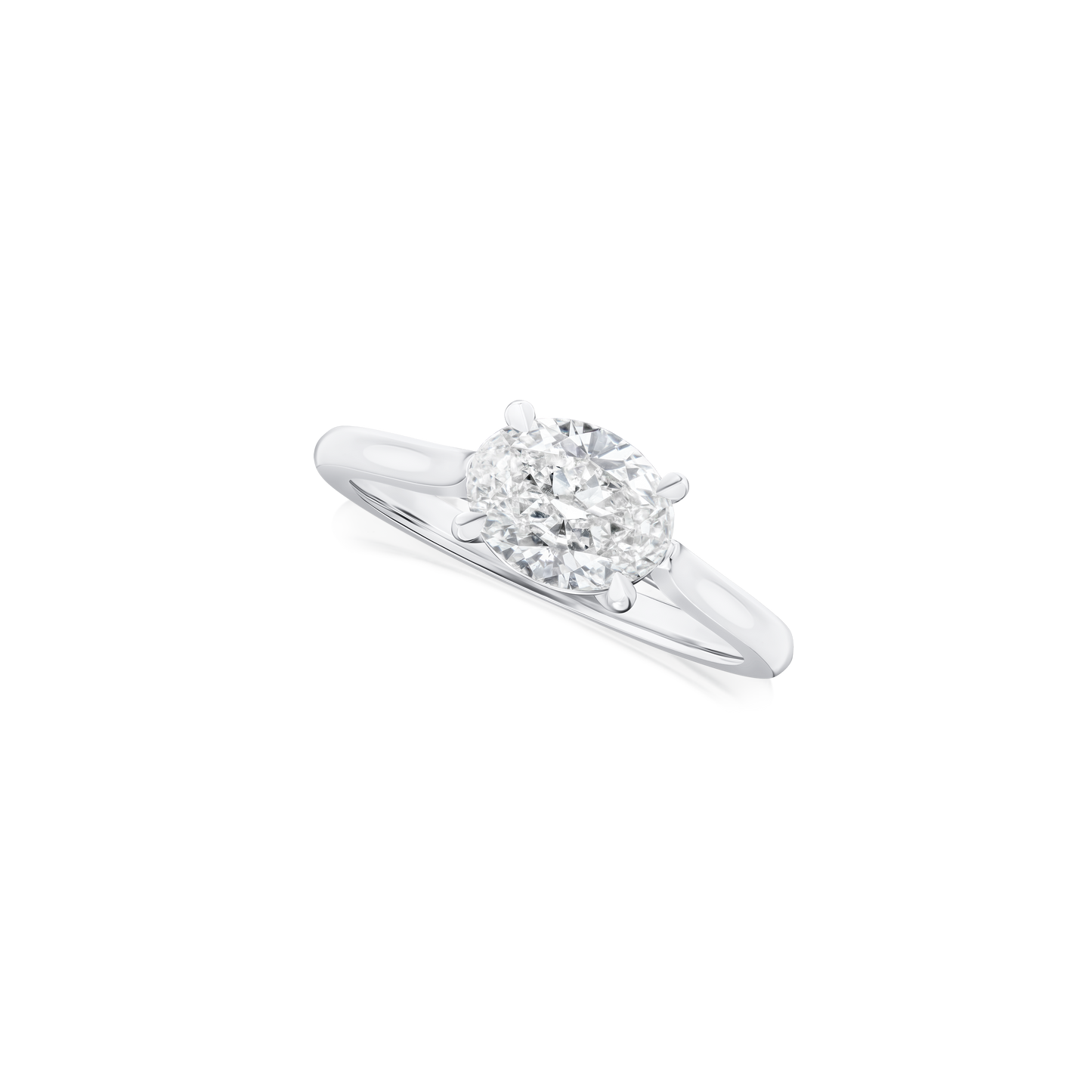 1.14ct Oval Cut Diamond Solitaire Ring