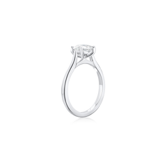 1.14ct Oval Cut Diamond Solitaire Ring