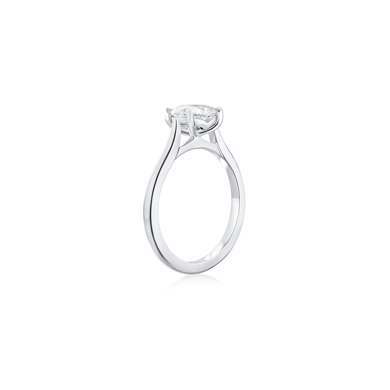 1.14ct Oval Cut Diamond Solitaire Ring