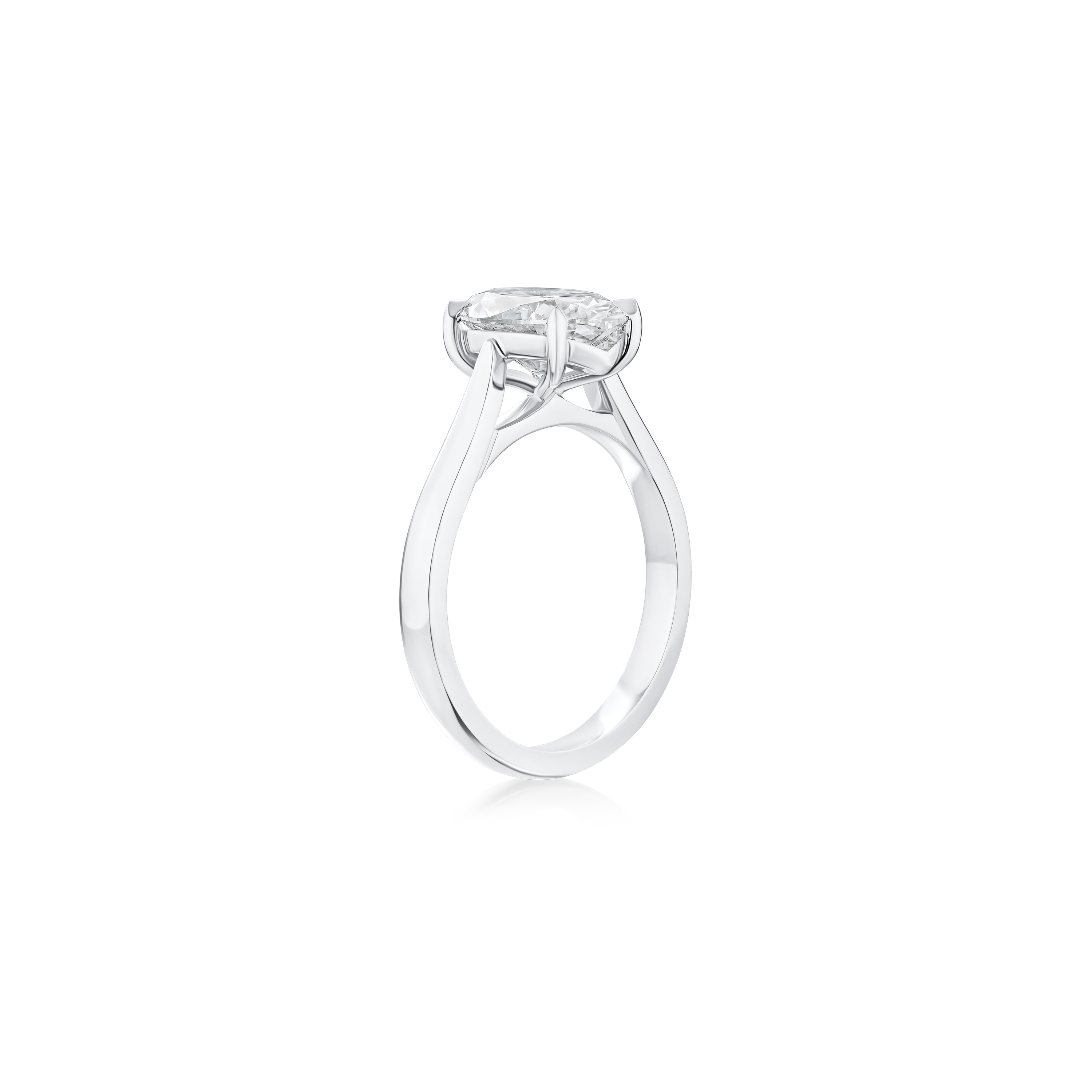 2.44ct Oval Cut Diamond Solitaire Ring