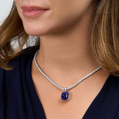 16.65ct Cushion Shape Tanzanite Pendant
