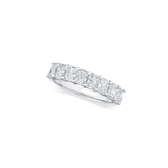 1.56ct Radiant Cut Diamond Set Half Eternity Ring