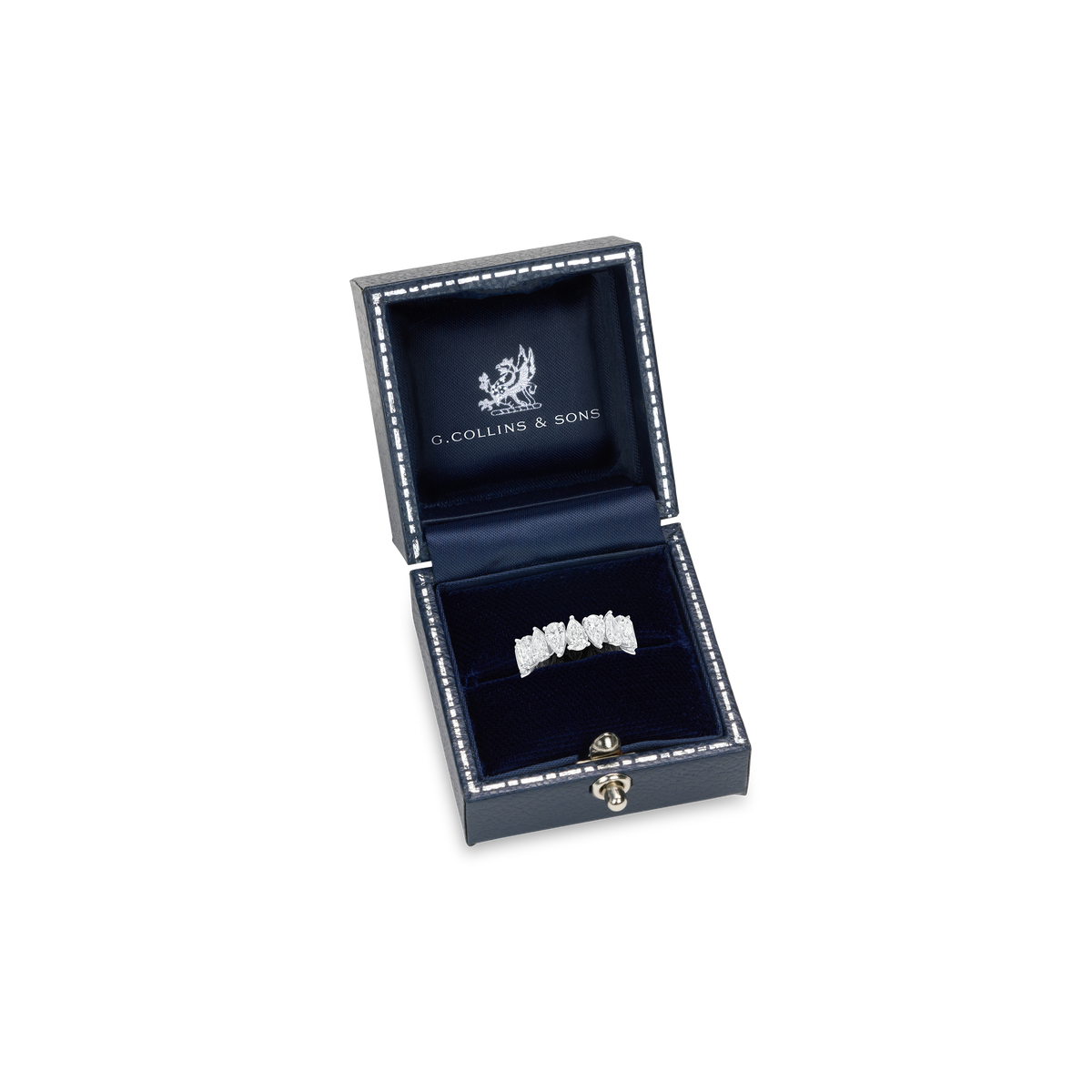 Pear Cut Diamond Set Full Eternity Ring