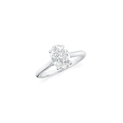 1.32ct Oval Cut Diamond Solitaire Ring