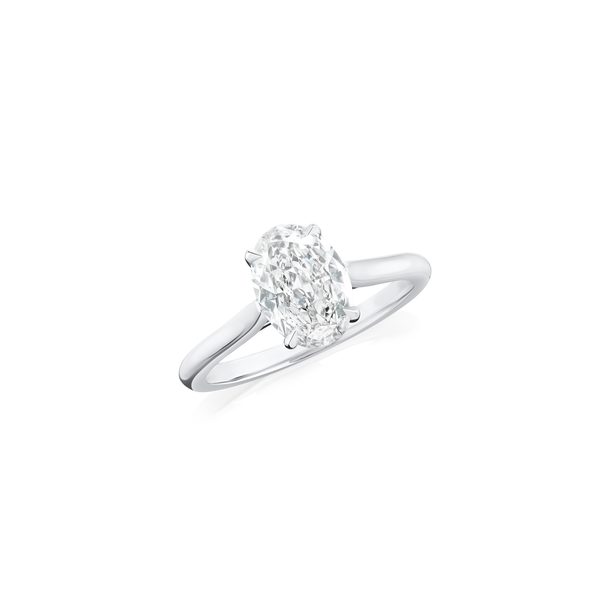 1.32ct Oval Cut Diamond Solitaire Ring