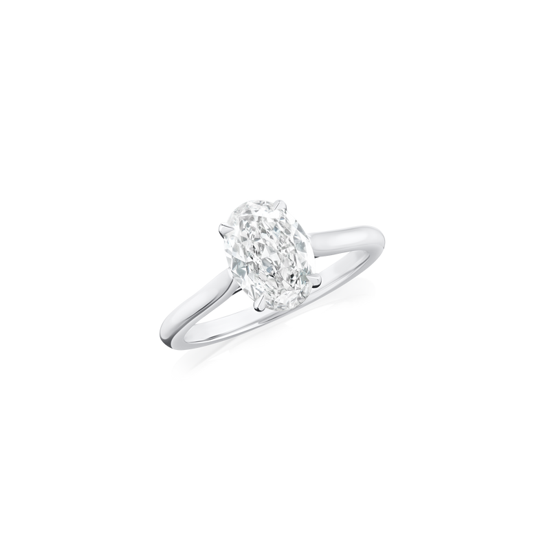 1.32ct Oval Cut Diamond Solitaire Ring