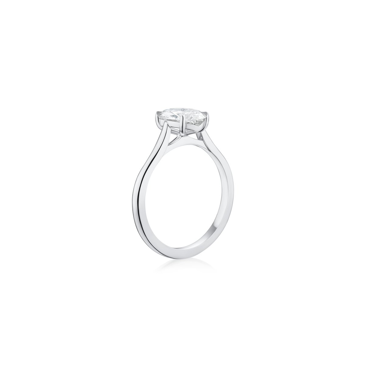1.32ct Oval Cut Diamond Solitaire Ring