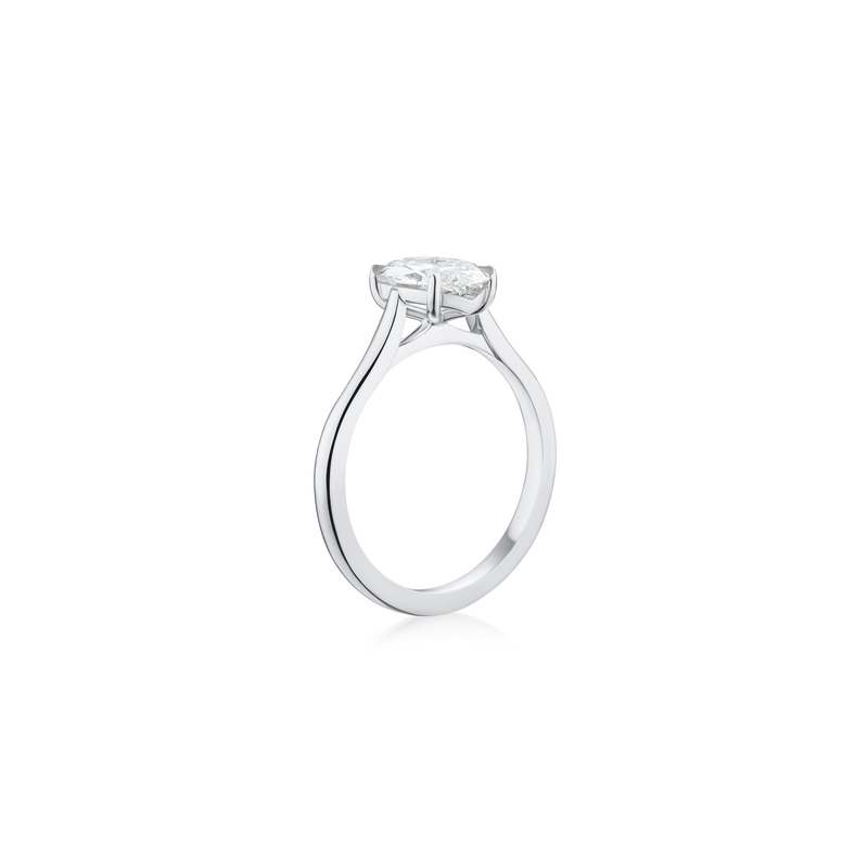 1.32ct Oval Cut Diamond Solitaire Ring