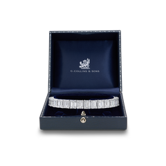 30.84ct Emerald Cut Diamond Line Bracelet