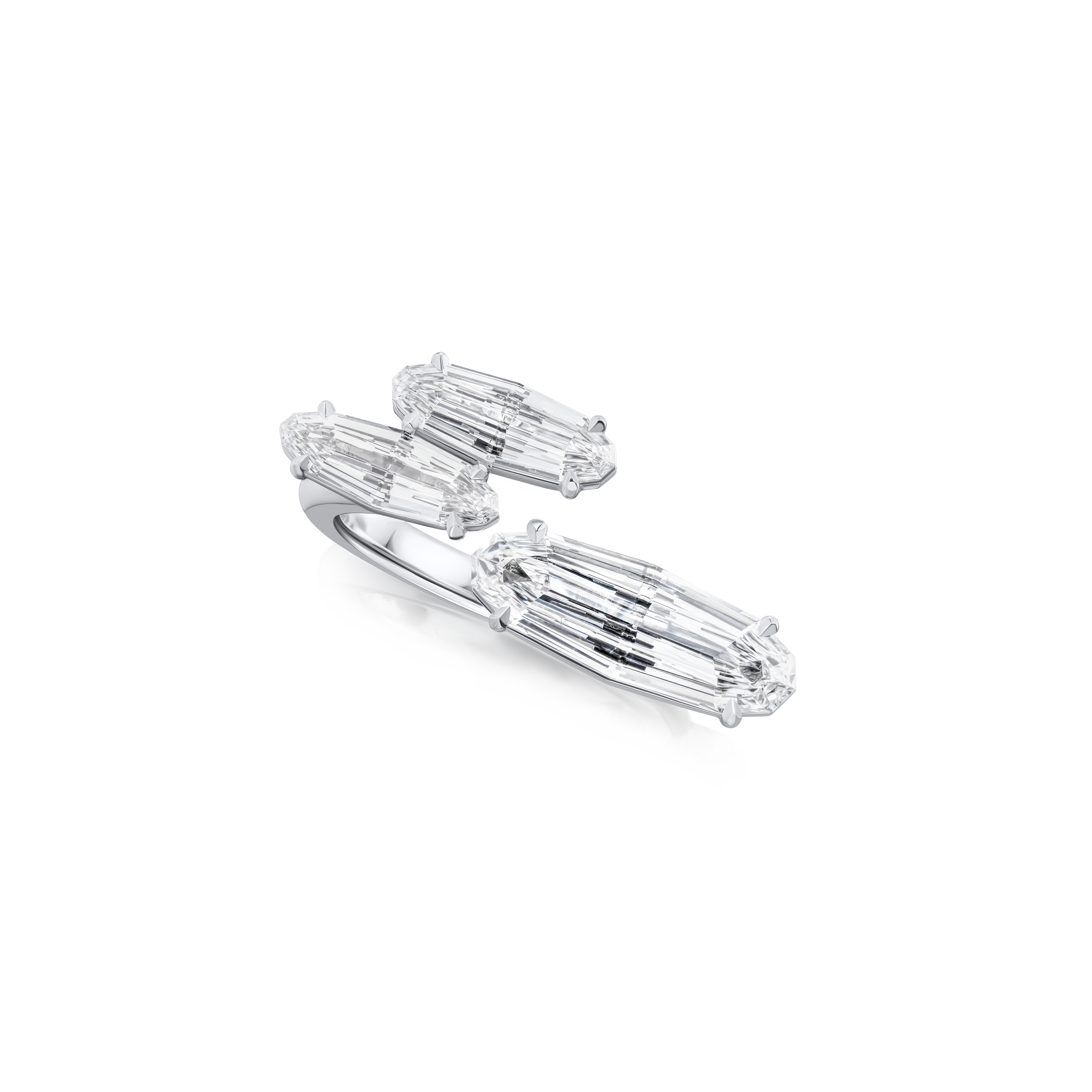 Marquise Cut Diamond Three Stone ring